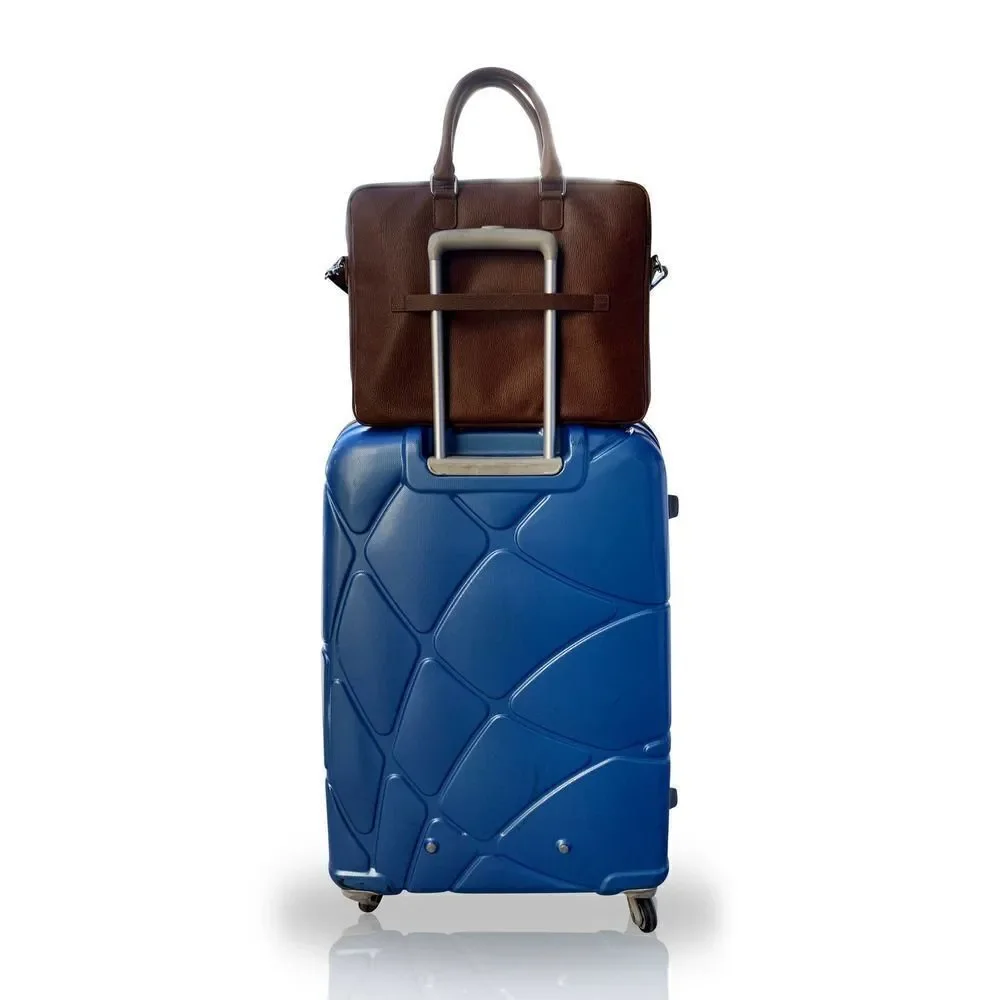 Adamonde Leather Laptop// Carry On Bag for Men and Women
